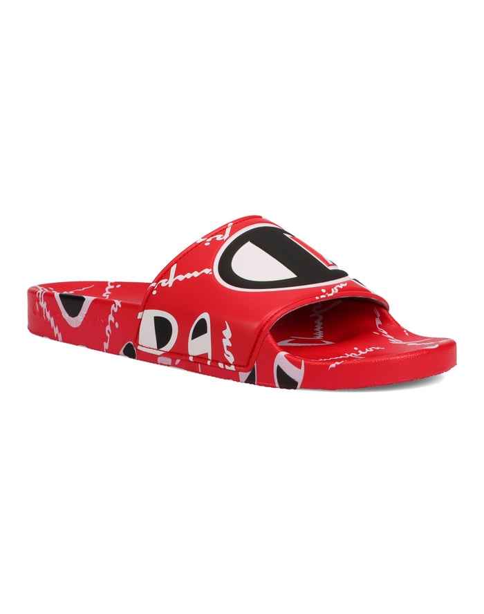 Champion Mens Slides NZ - Ipo Red ( 2410-ECZVT )